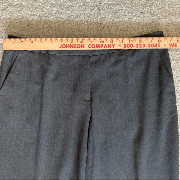 Ellen Tracy Stretch Straight Leg Trousers ~ Size 8 ~ Charcoal ~ Classic Workwear - Picture 5 of 14
